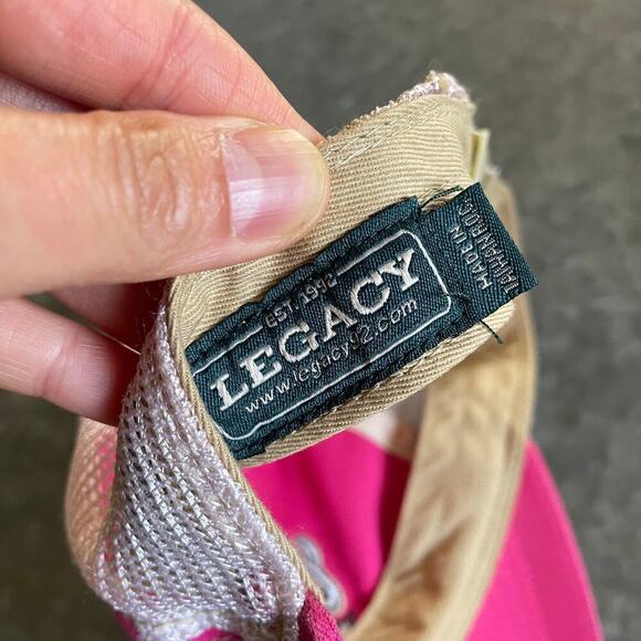 Vintage Carmel Sea California Pacific Coast Legacy Pink Snapback Mesh Hat Y2K - Picture 9 of 10